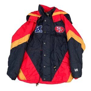 VINTAGE 1994 Lee Sports San Francisco 49ers Parka Jacket Large